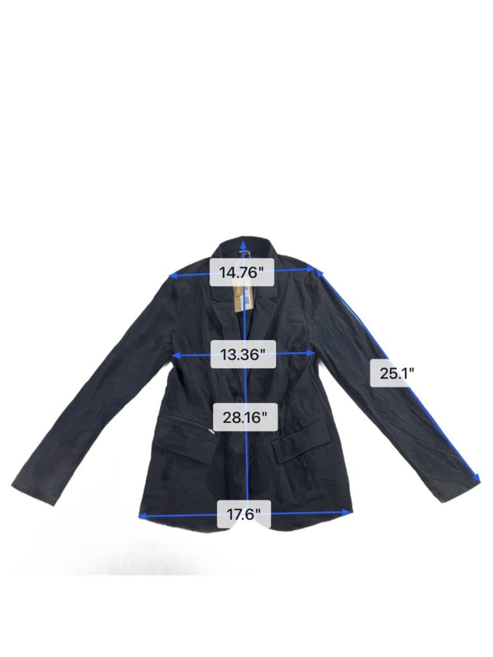 Eddie Bauer Womens Black Blazer UPF 50+ Lightweight Size 10 image 6